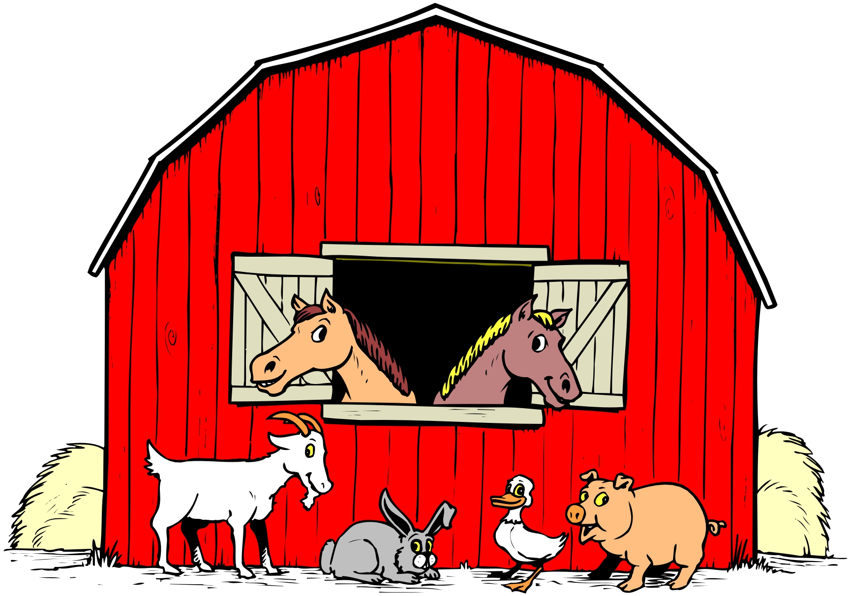 cartoon clipart of farm animals - photo #17