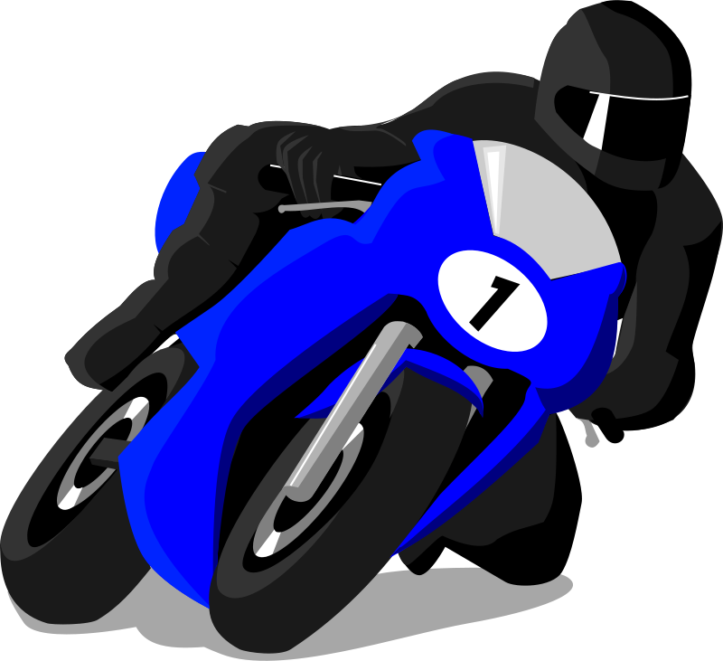 free cartoon motorcycle clipart - photo #26