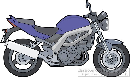 free cartoon motorcycle clipart - photo #12