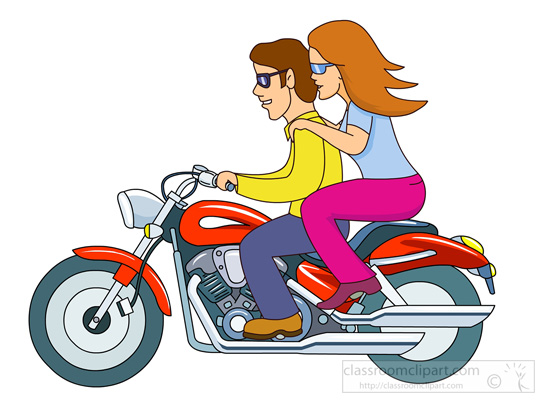 free cartoon motorcycle clipart - photo #9