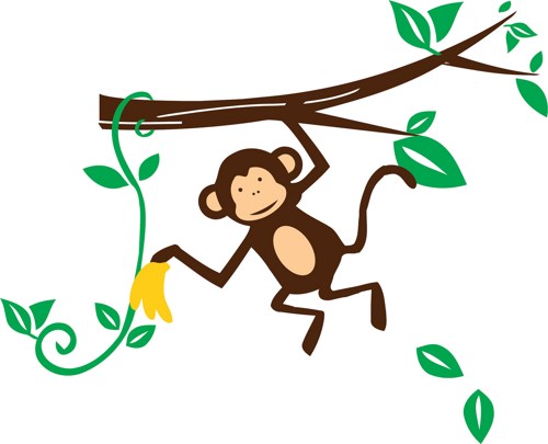 monkey vine clipart - photo #35