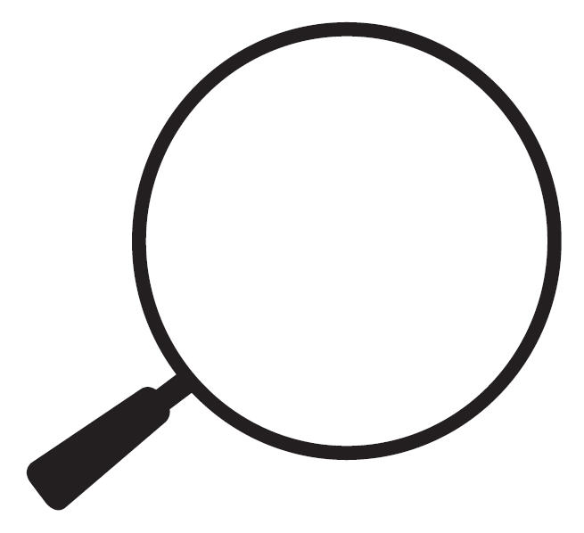 magnifying glass clipart black and white - photo #8