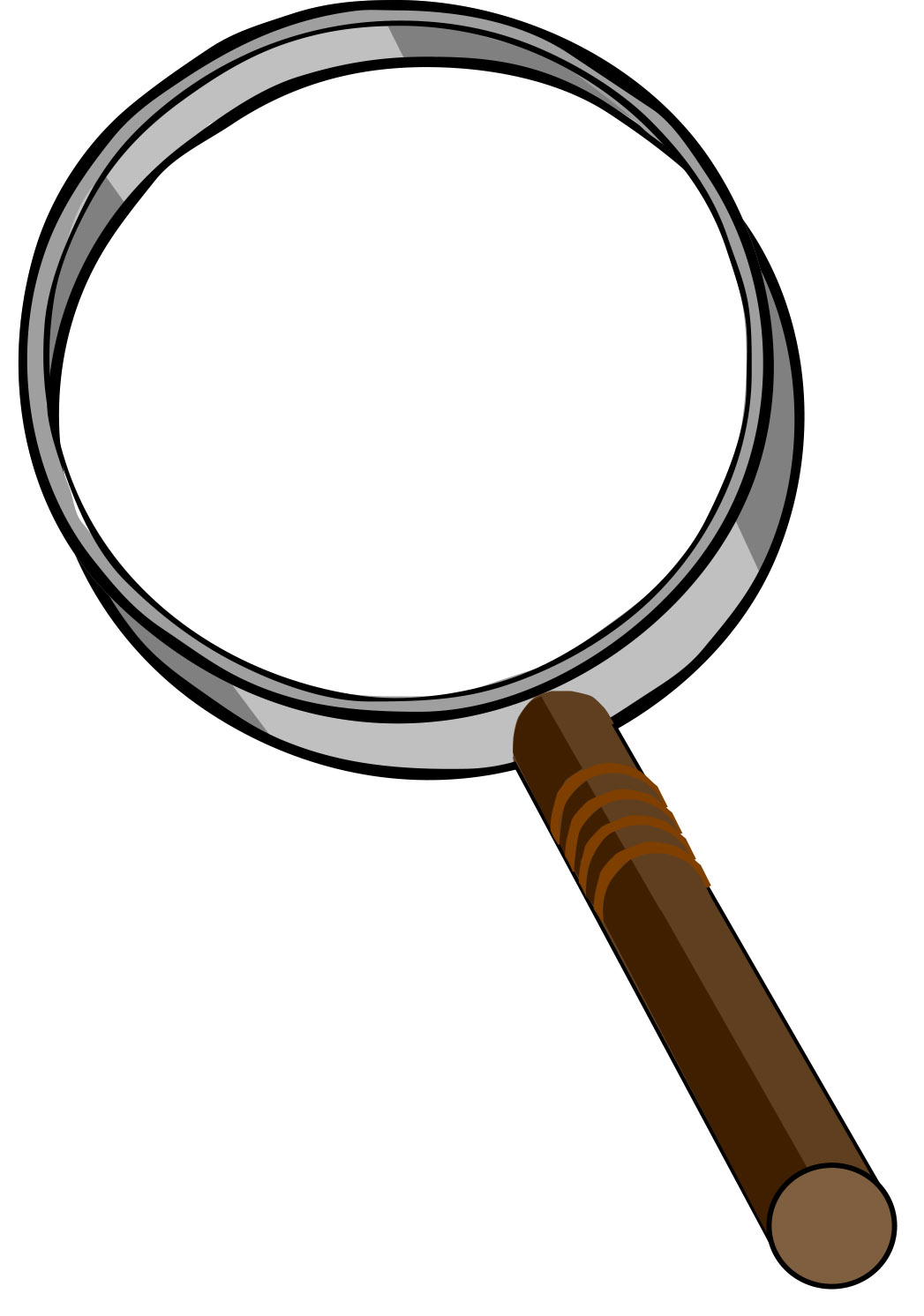 magnifying glass clipart black and white - photo #9