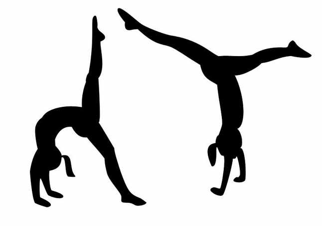 free clip art gymnastics silhouette - photo #30