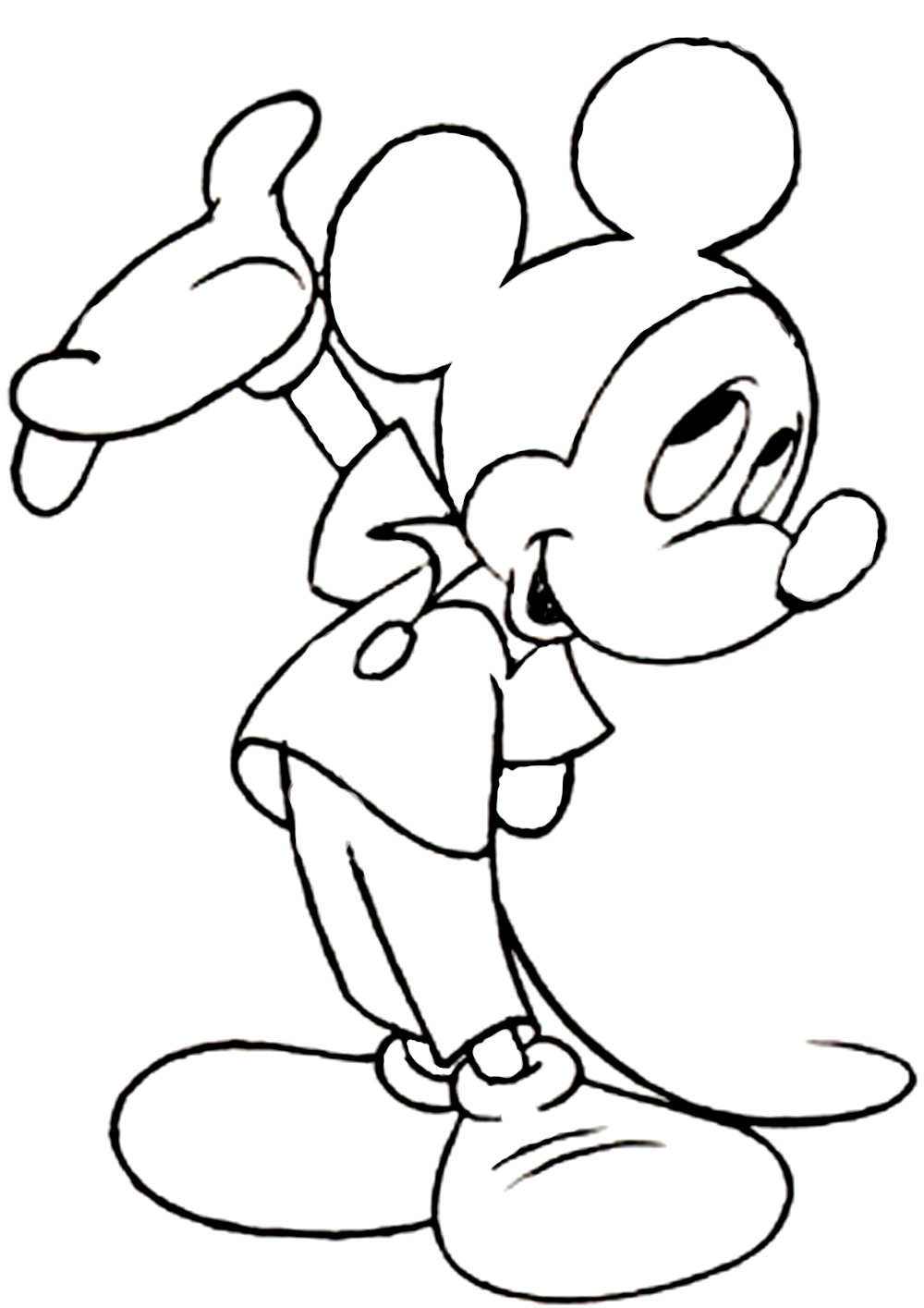 mickey mouse clip art free black and white - photo #27