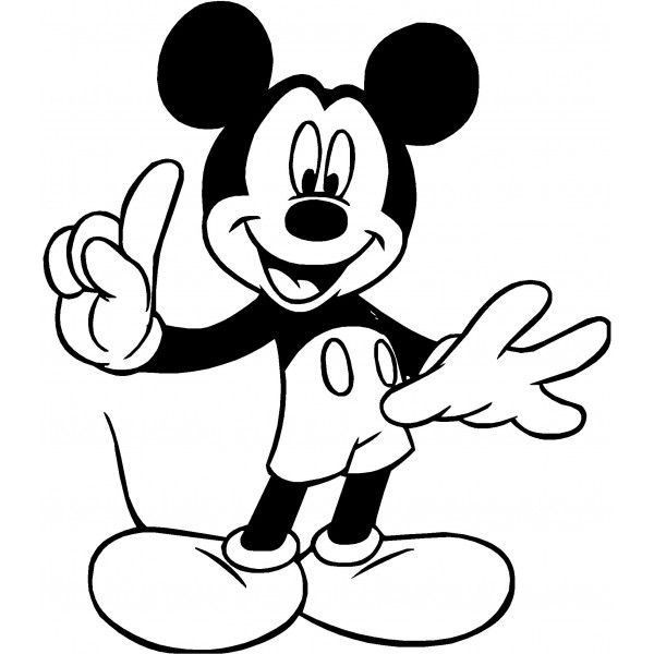 mickey mouse clip art silhouette - photo #35