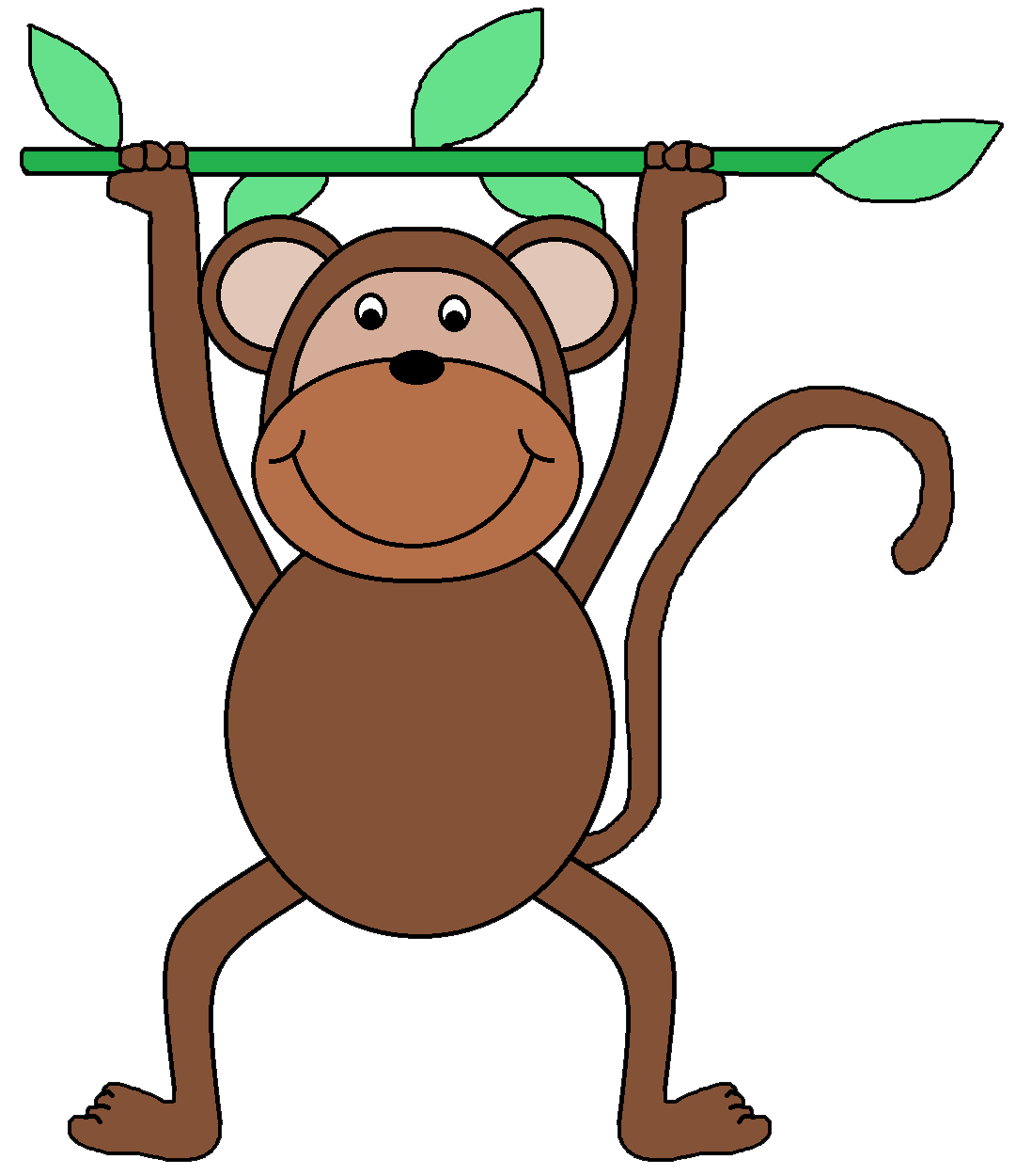 hanging monkey clipart - photo #35