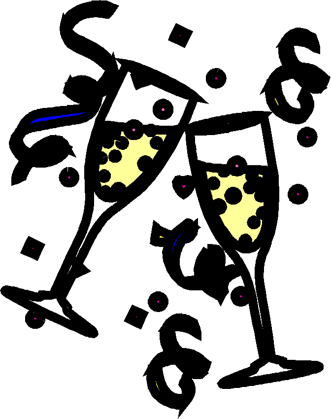 free black and white party clip art - photo #11