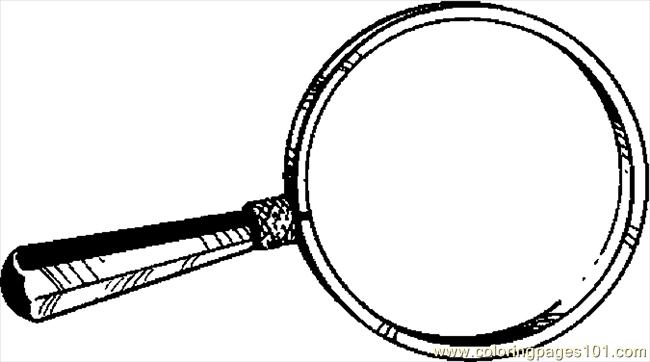 magnifying glass clipart black and white - photo #23