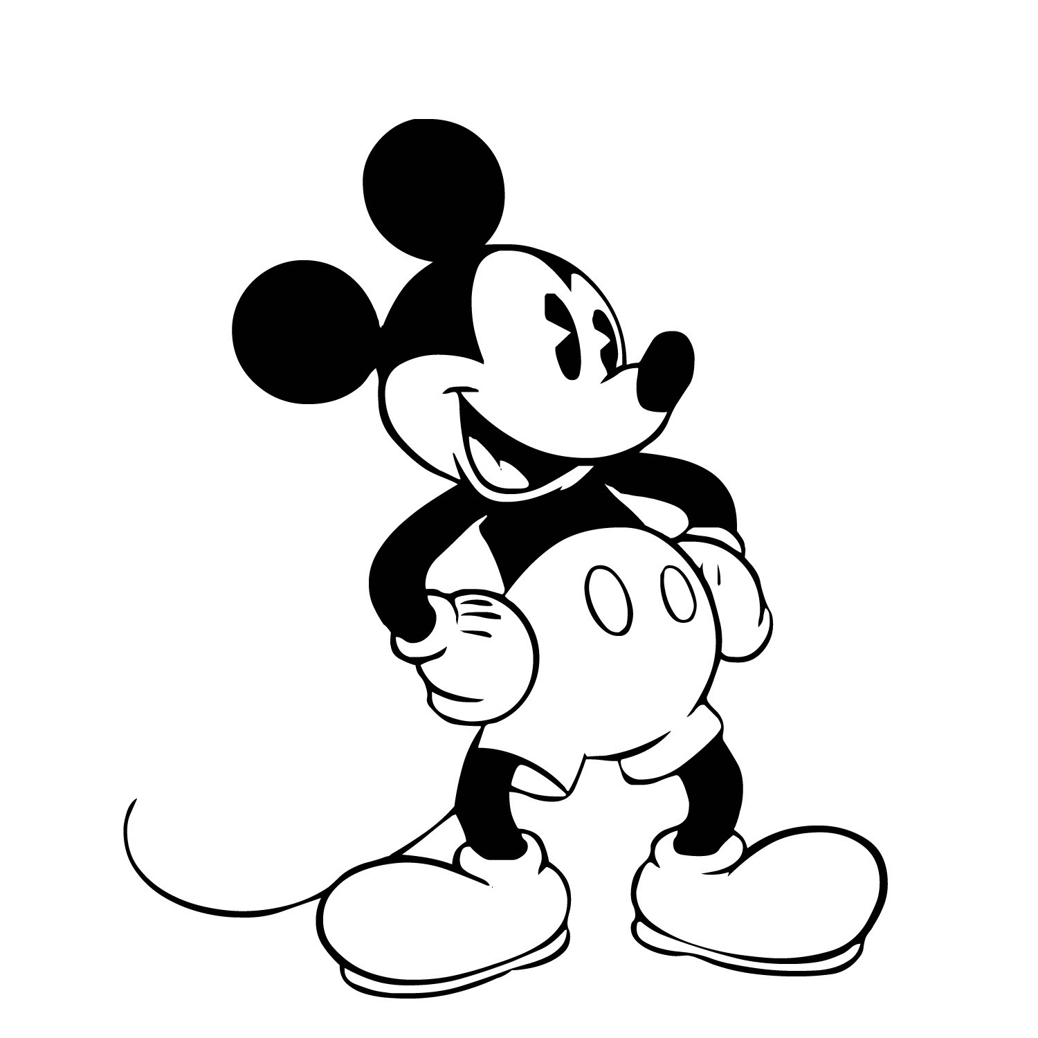 mickey mouse cartoon clipart - photo #44