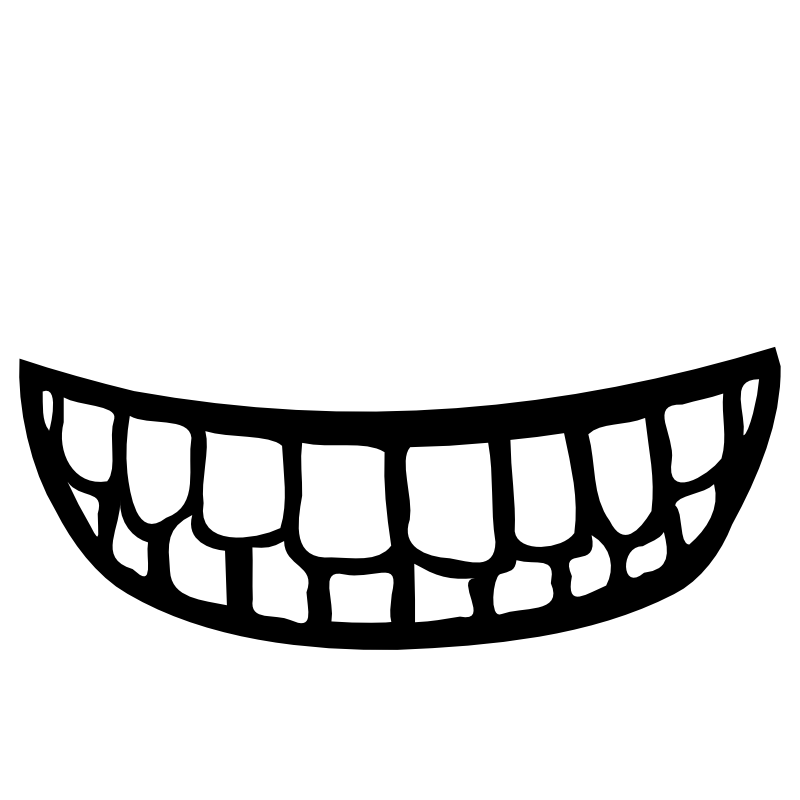 tooth clipart black and white - photo #46
