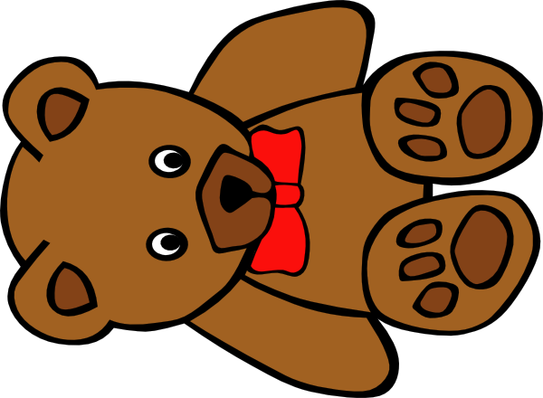 teddy bear clipart black and white - photo #25