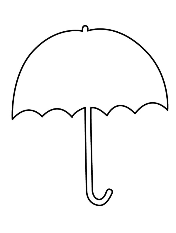 clipart umbrella outline - photo #40