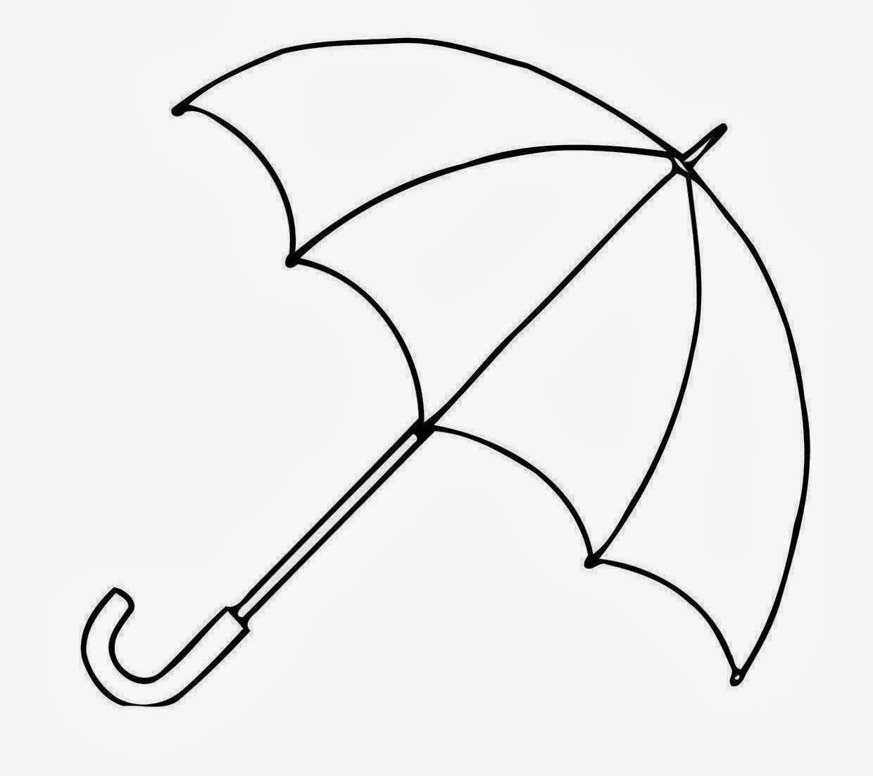 clipart umbrella outline - photo #23