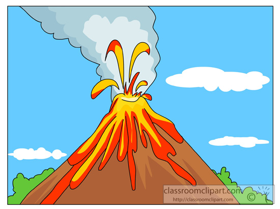 volcano moving clipart - photo #12