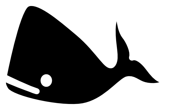 free whale clipart black and white - photo #36