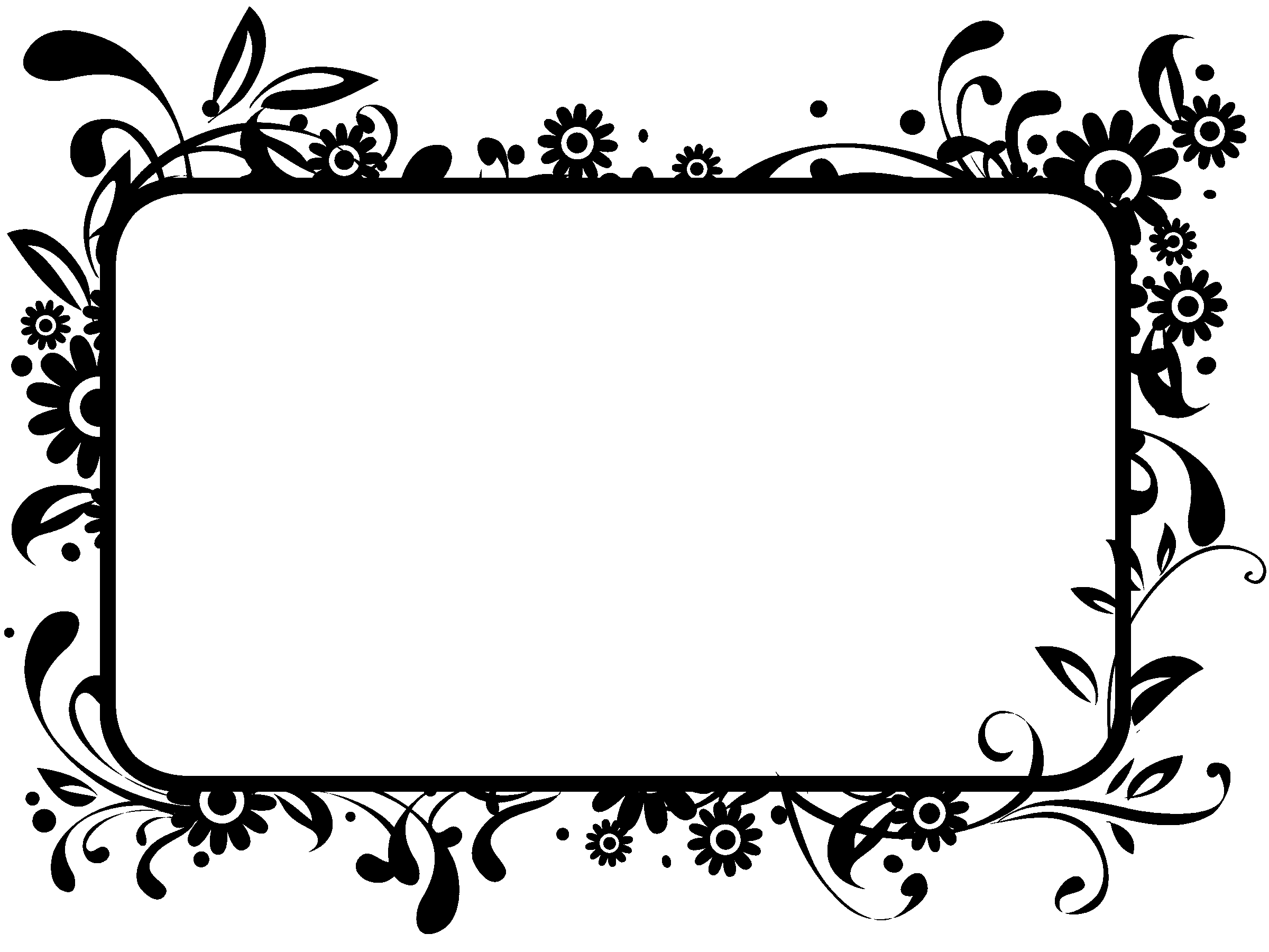 clip art borders and frames black and white - photo #34