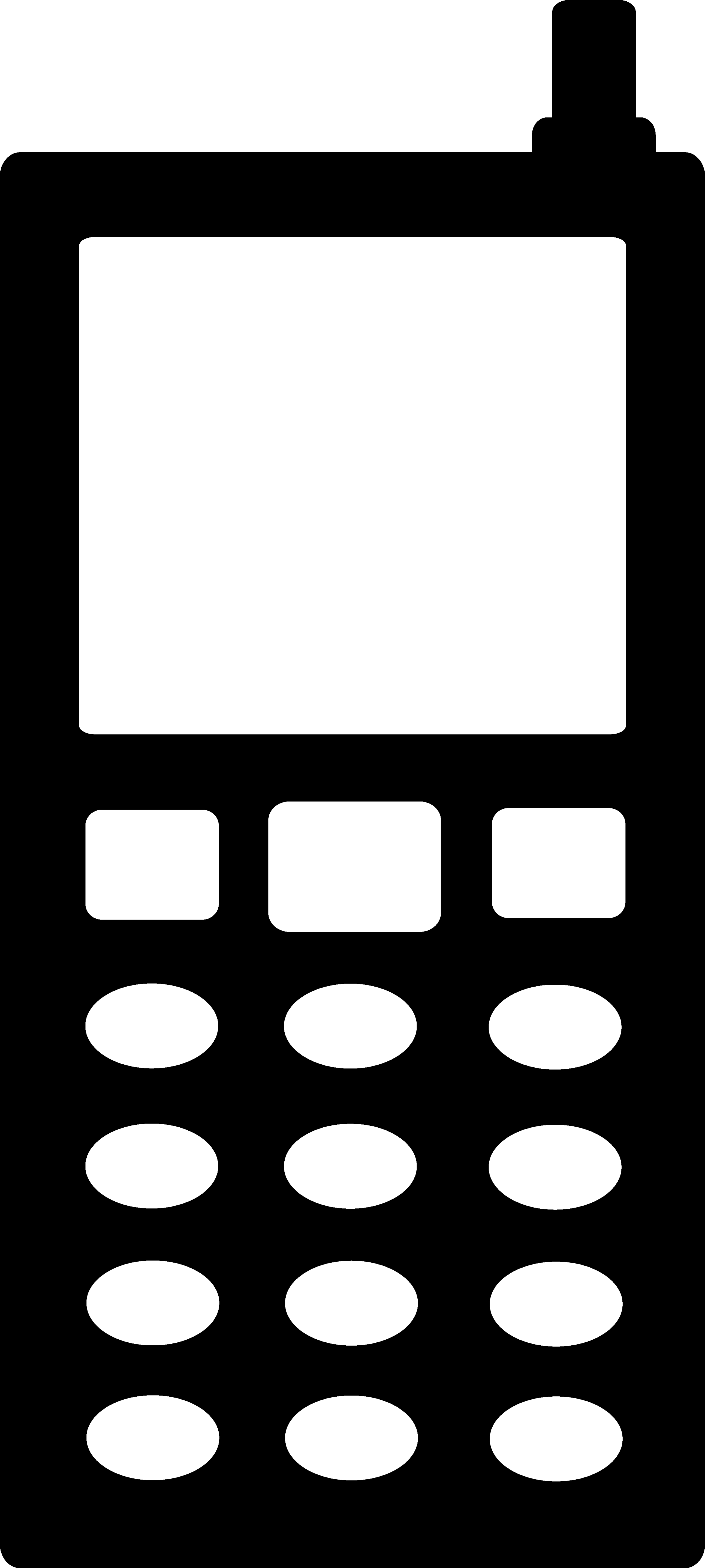 cell phone clipart black and white - photo #13