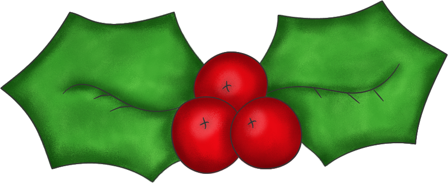 clipart of christmas holly - photo #32