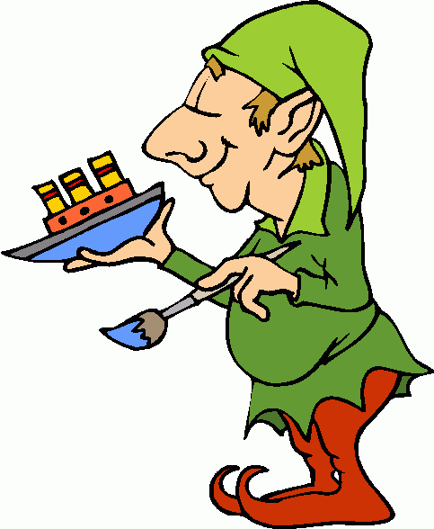 free clipart of christmas elves - photo #36