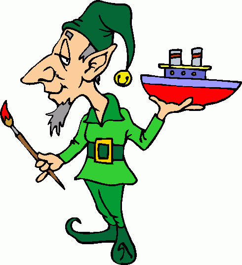 free clipart of christmas elves - photo #24