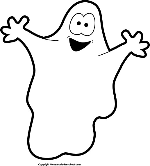 free black and white ghost clipart - photo #20