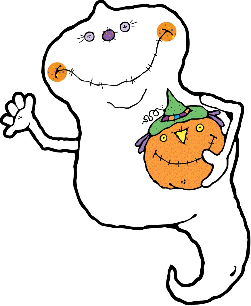 free halloween coloring clipart - photo #36