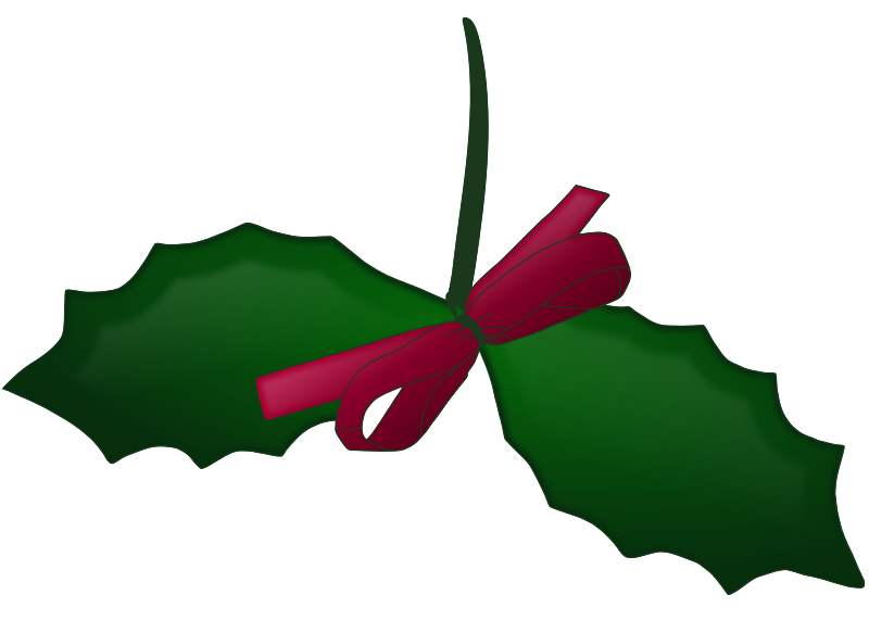 clipart of christmas holly - photo #48