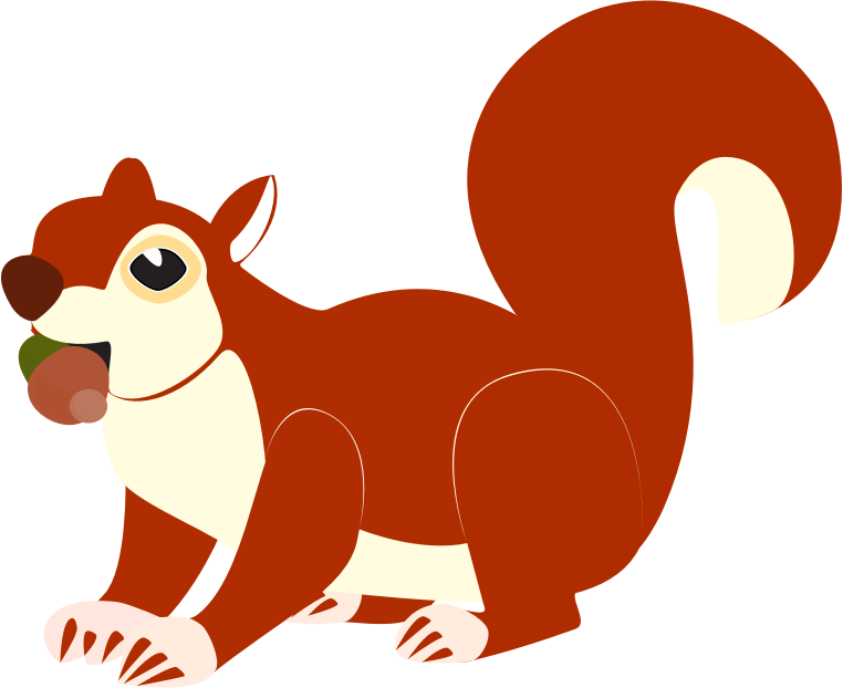 clip art cartoon squirrel - photo #19