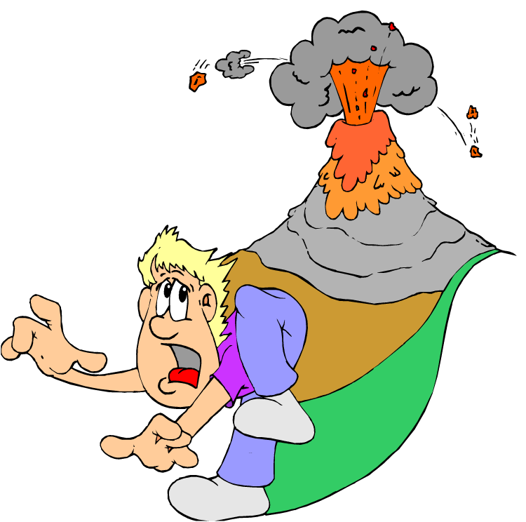 free animated volcano clipart - photo #39