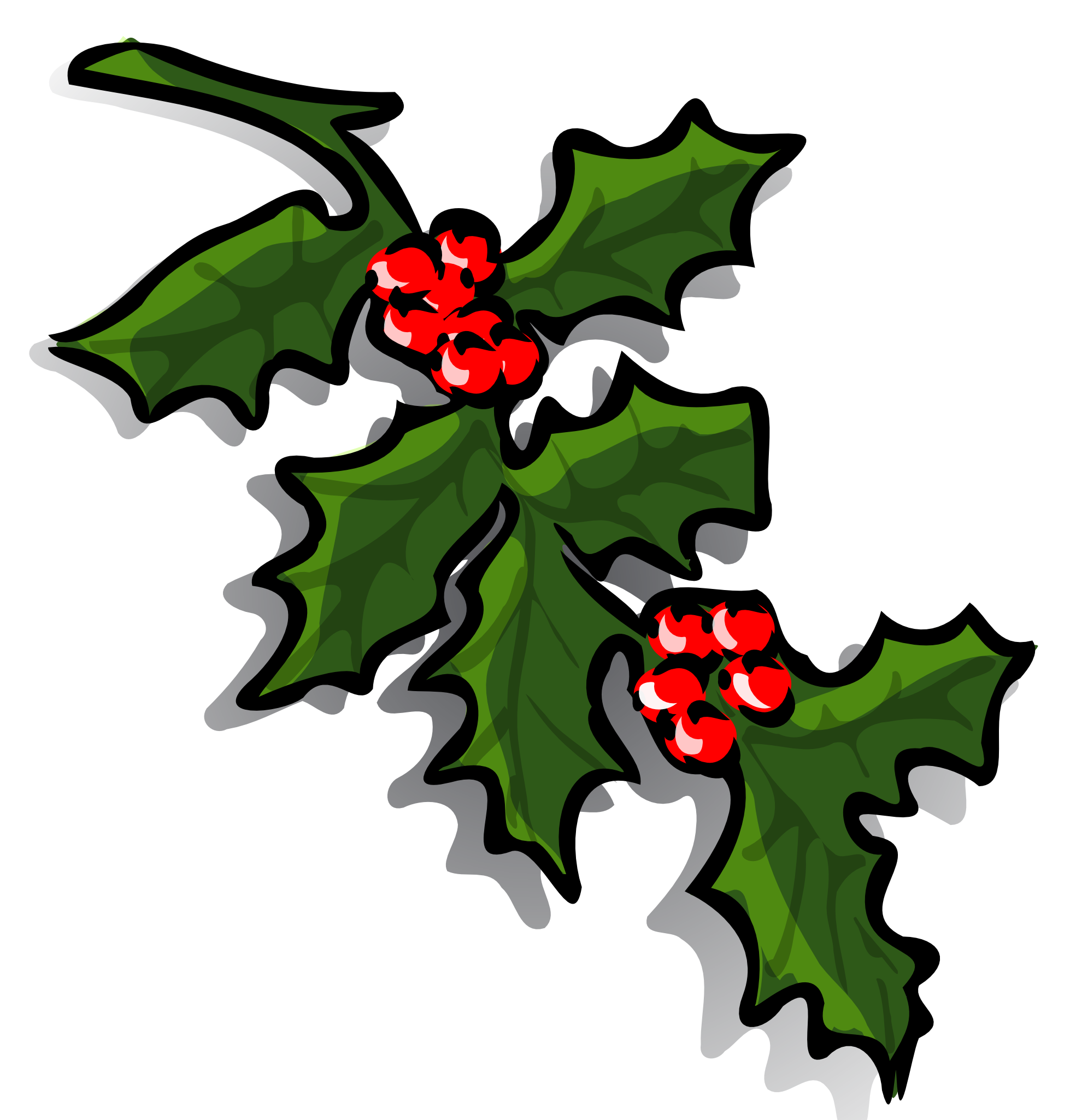 clipart christmas bells holly - photo #37