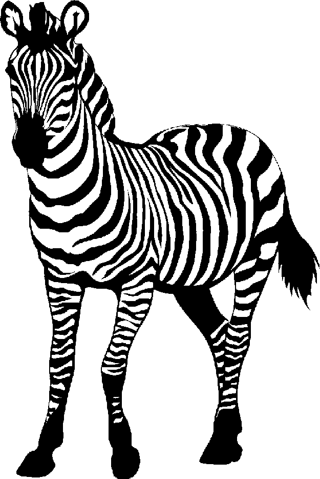 free black and white animal clipart images - photo #18