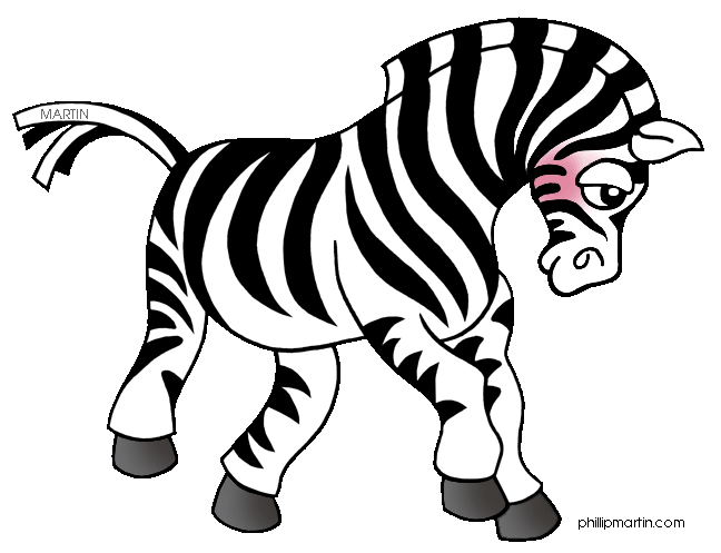 clipart black and white zebra - photo #45