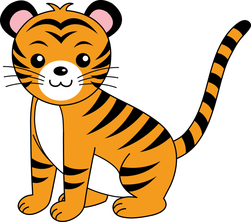 tiger reading clipart - photo #35