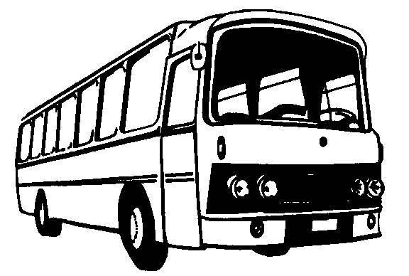 clipart school bus black and white - photo #42