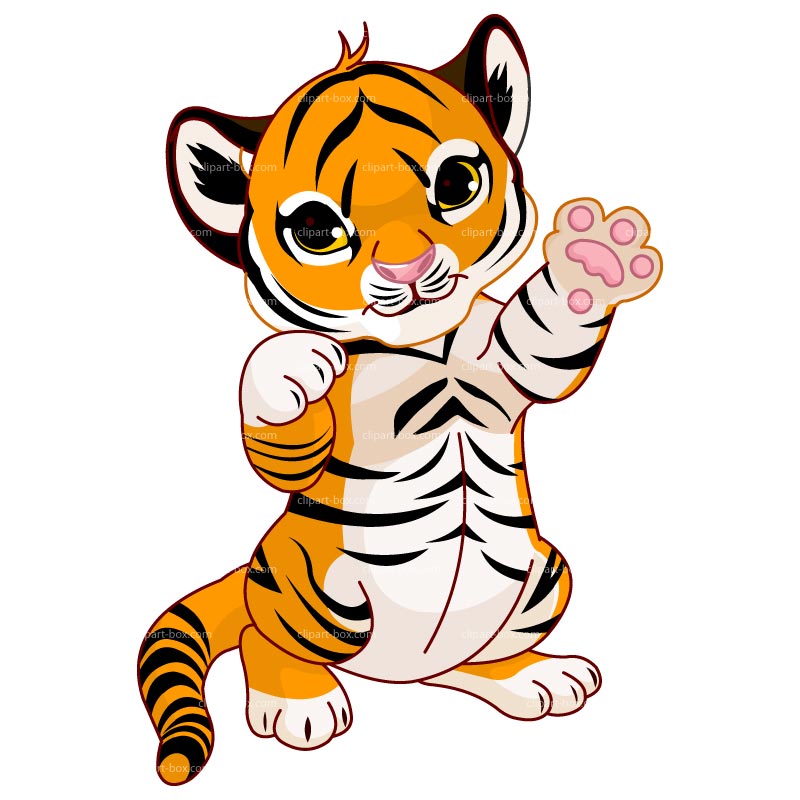 tiger clipart black and white free - photo #47