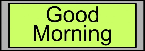 clipart good morning animated - photo #35