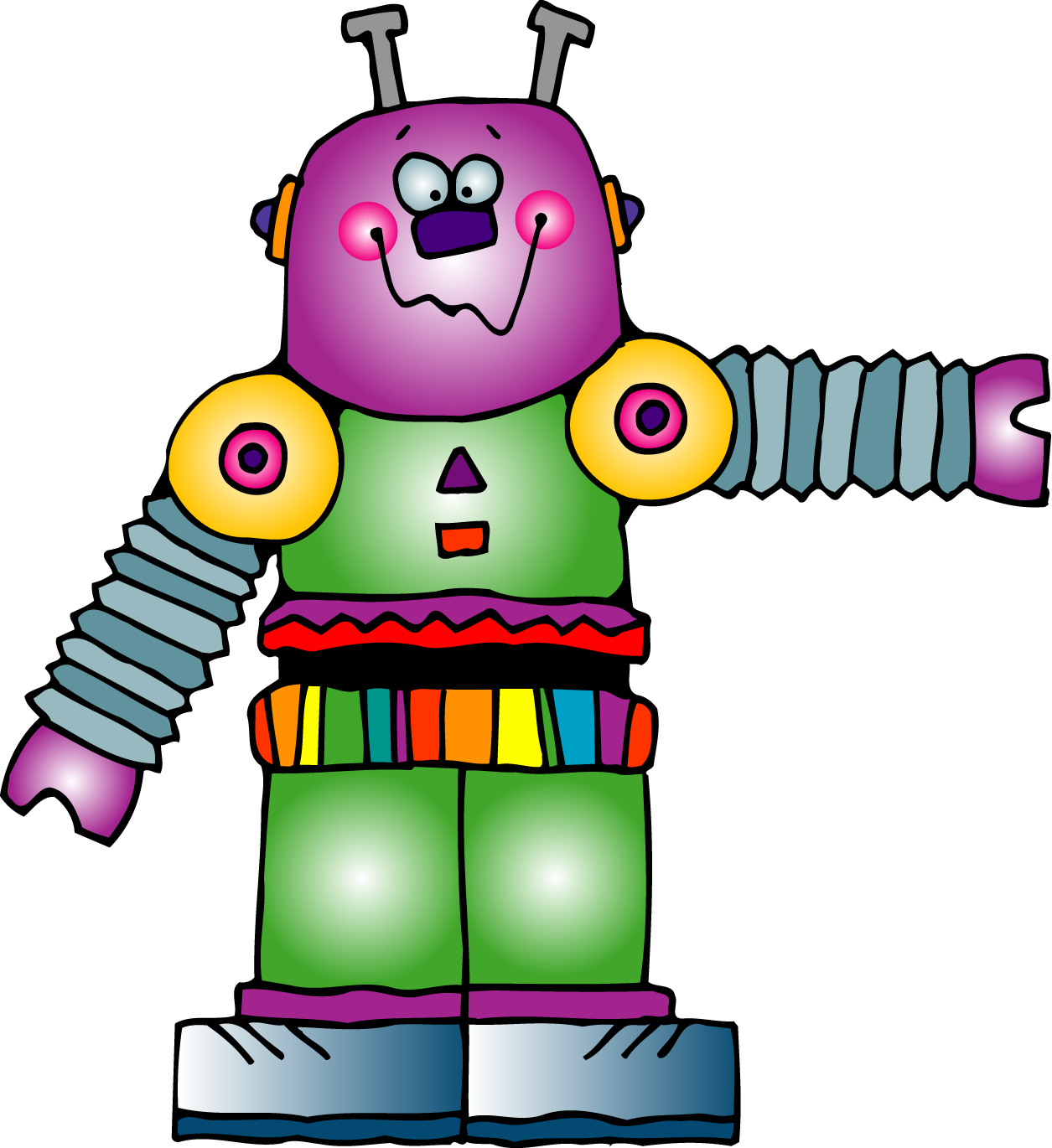 free animated robot clipart - photo #31