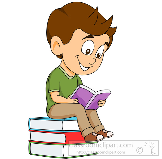 free clipart boy reading book - photo #26