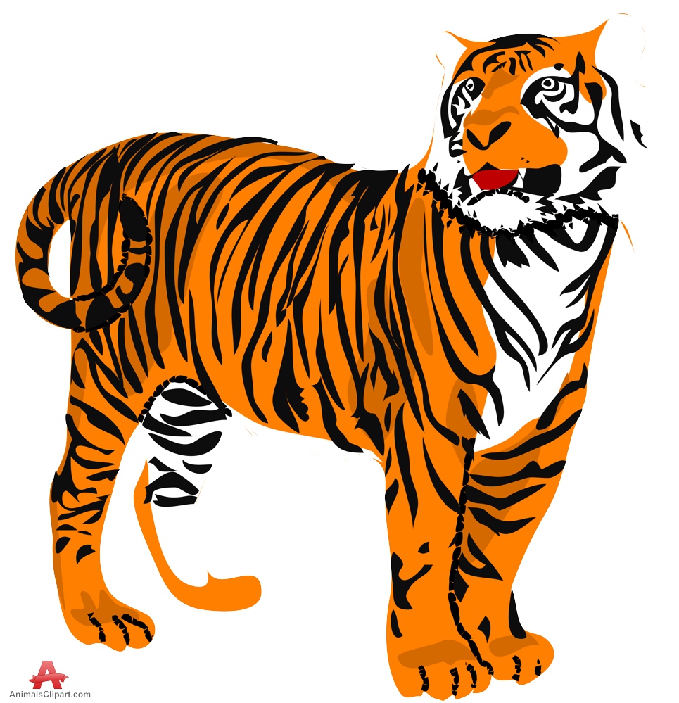 free cartoon tiger clipart - photo #36