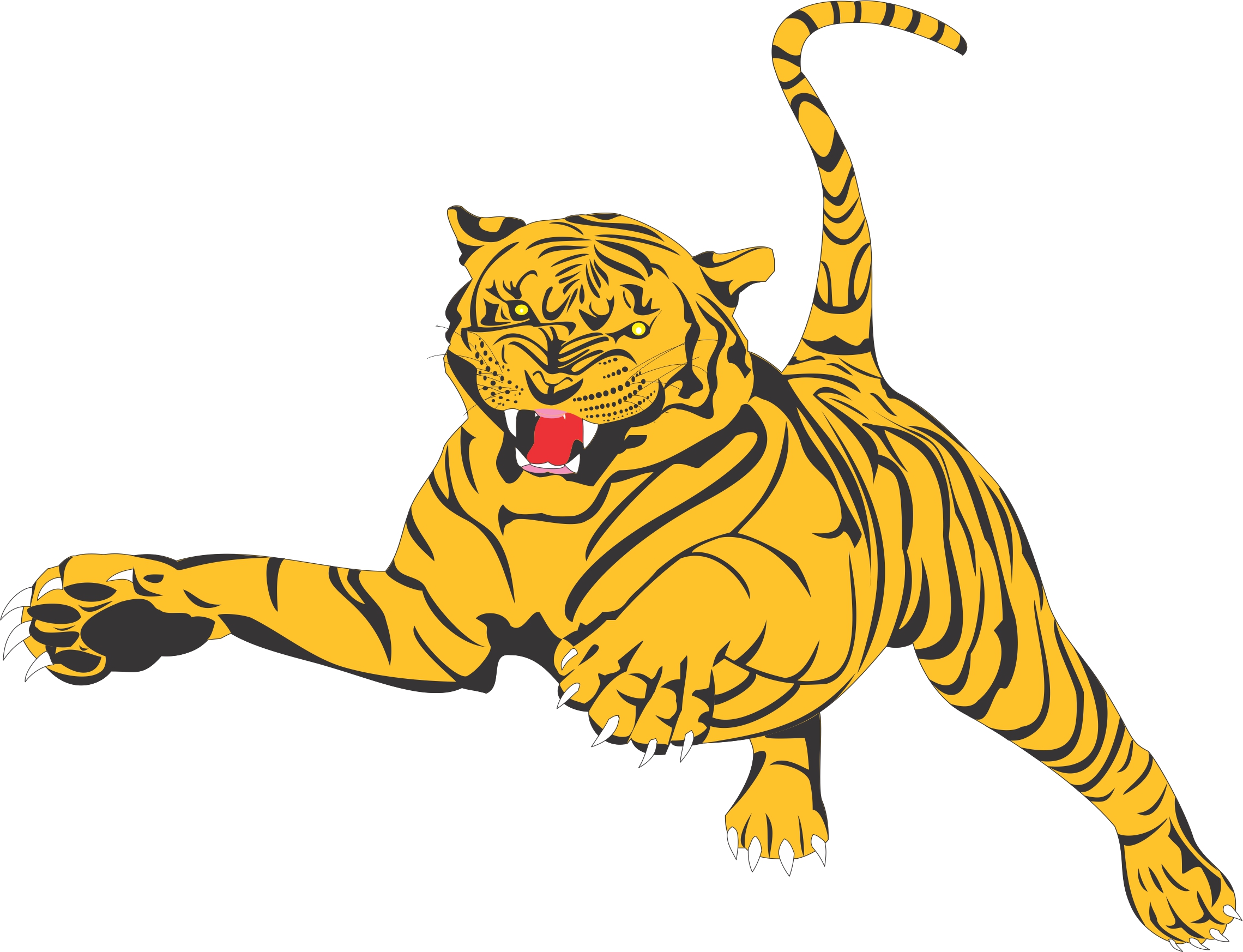 free vector tiger clipart - photo #29