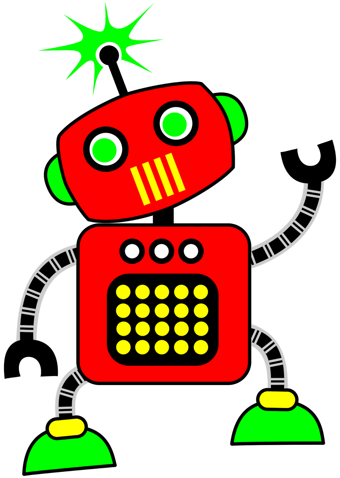 free clipart robot cartoon - photo #49