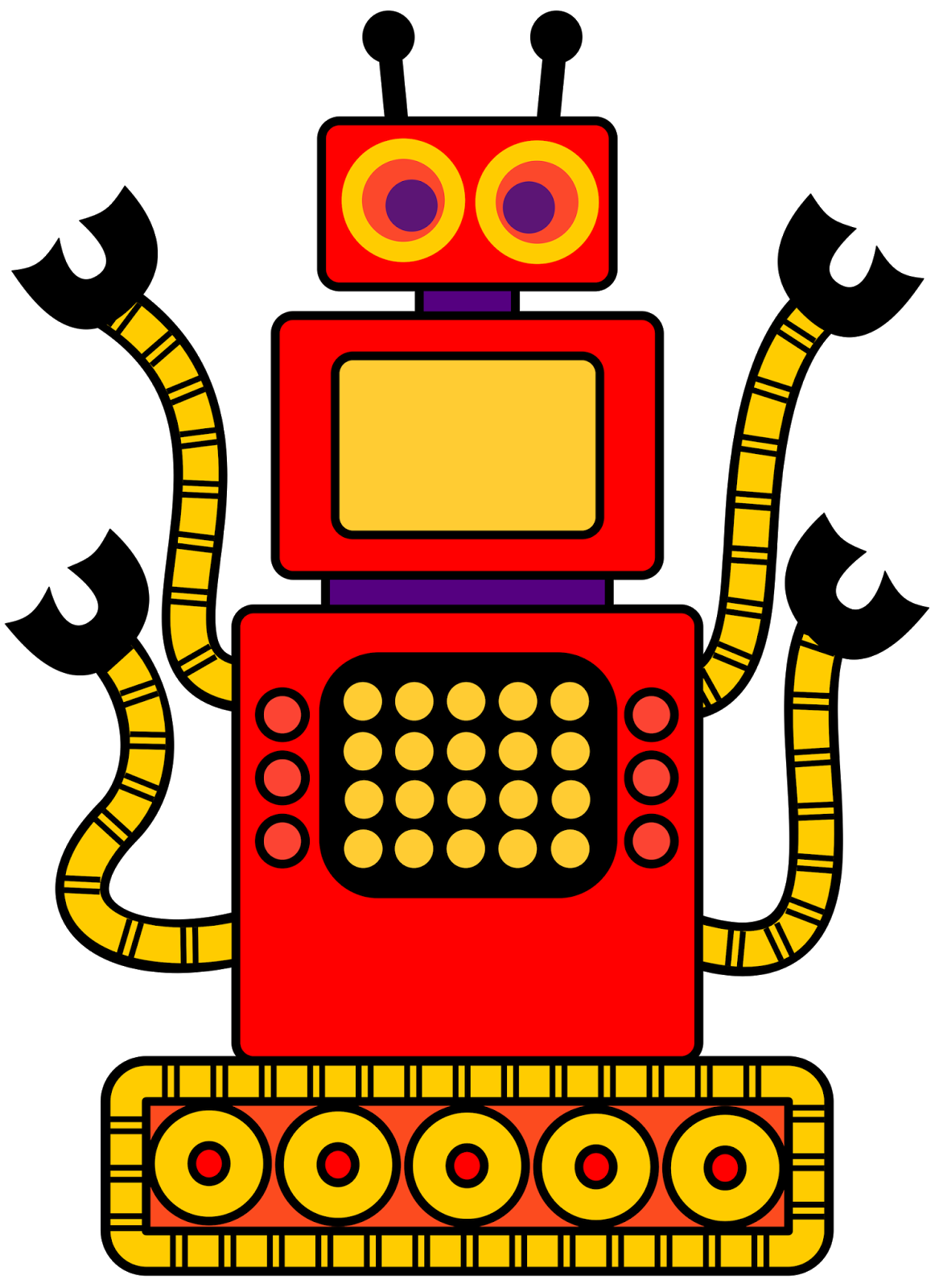 free animated robot clipart - photo #33