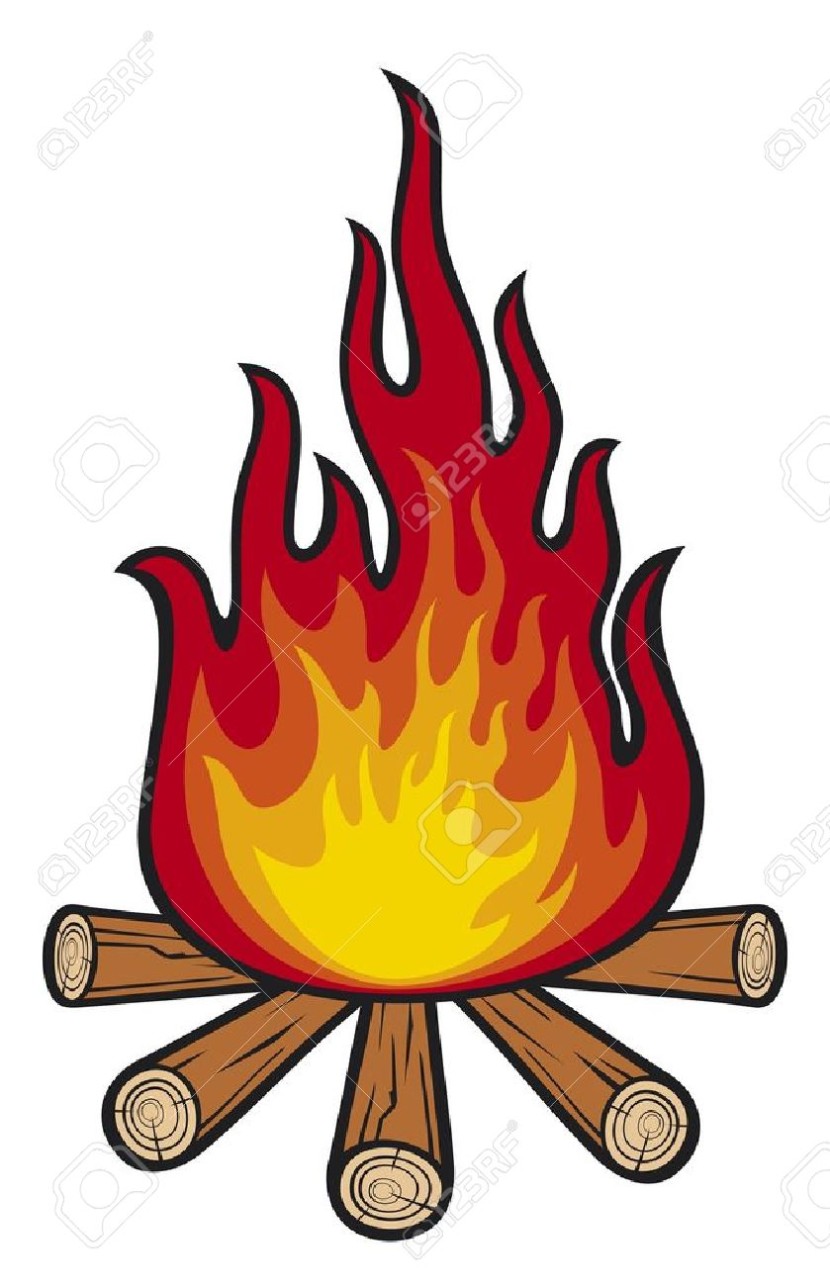 clipart wood fire - photo #15