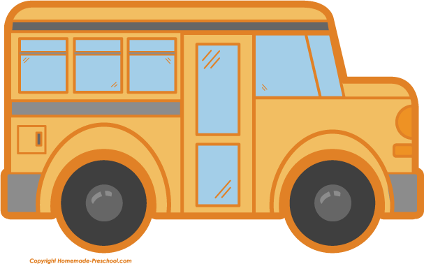 school bus clipart free black and white - photo #34