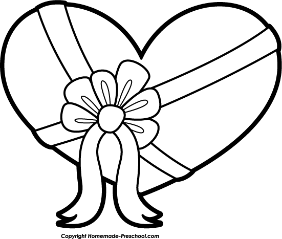 free black and white valentines day clipart - photo #25