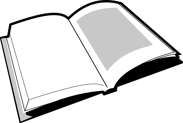 clipart book black and white - photo #25