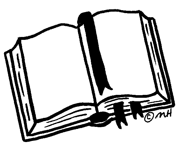 free book clipart black and white - photo #32