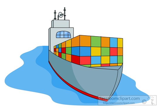 free clip art container ship - photo #12