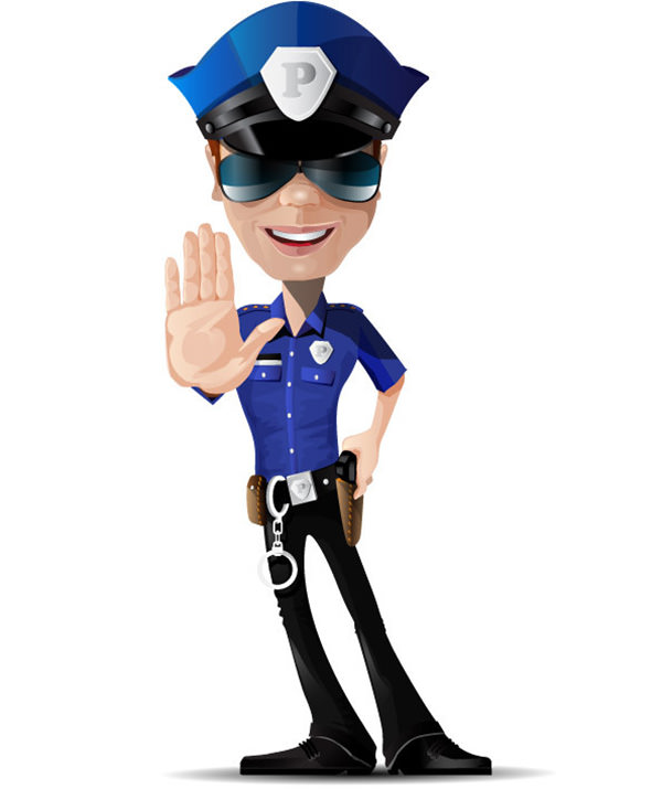 free clipart cartoon policeman - photo #22